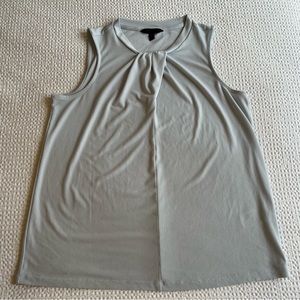 GUC Banana Republic Sleeveless Twist Neckline Work Blouse | Pale Blue | Sz M